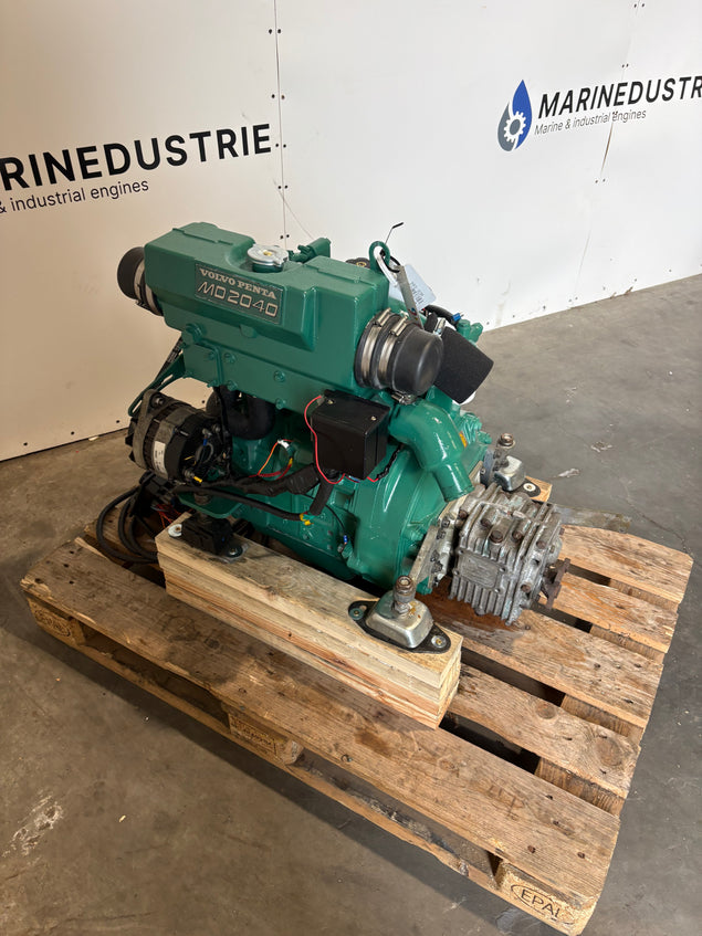 Volvo Penta MD2040 Marine Engine with Gearbox and Dashboard