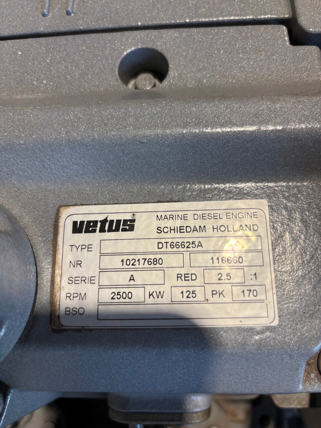 Vetus Deutz DT66 170 HP Marine Engine (New)
