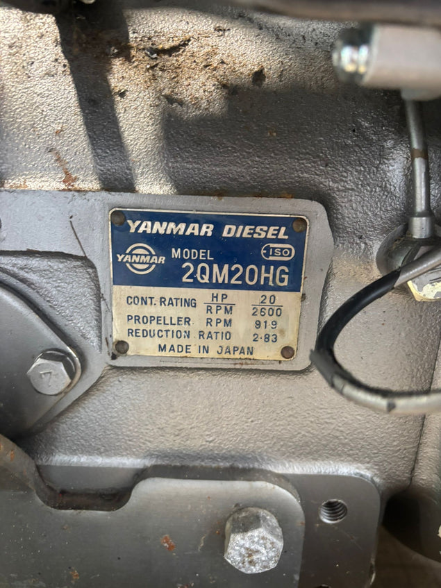 Yanmar 2QM20HG Marine Engine - KBW10 2.83 Gearbox