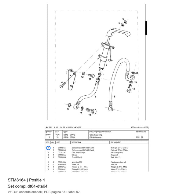 Set compl.dt64-dta64 - Vetus - STM8164