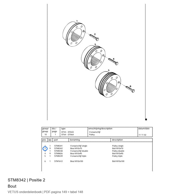Bout - Vetus - STM8342