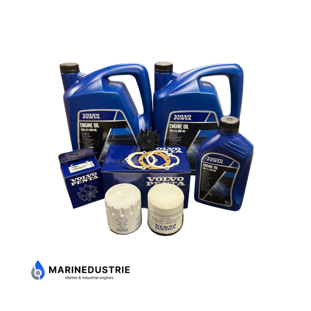 Volvo Penta D2-50 D2-55 D2-60 D2-75 Onderhoud set compleet met motorolie
