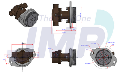 Impeller pump Cummins 4B(T) 6B(T) - 3907458 3912019