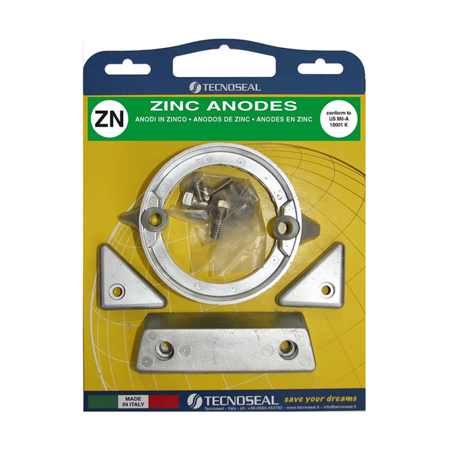 Volvo Penta anode kit 290-C Duoprop including mounting material - Zinc