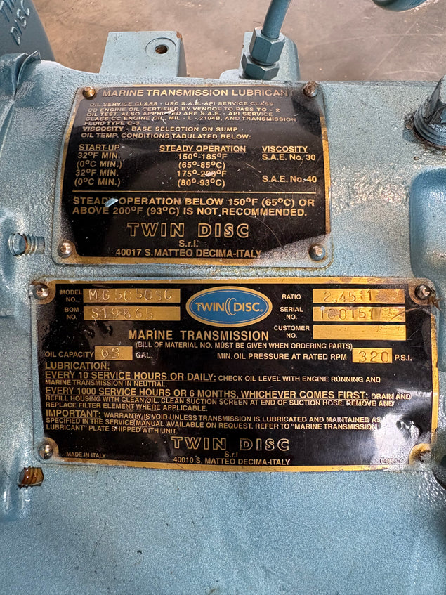 TwinDisc MG5050SC 2.45:1 Reversing Gearbox
