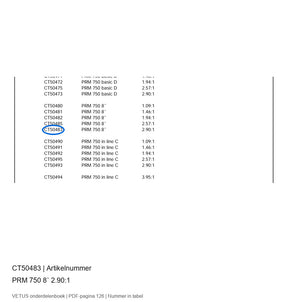 Keerkoppeling Prm 750A ratio 2,90:1 - Vetus - CT50483