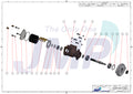 Caterpillar 3116 3126 Impellerpomp - 4P-7168 7E-3268 170-6116 P1710