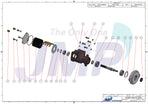 Caterpillar 3116 3126 Impellerpomp - 4P-7168 7E-3268 170-6116 P1710