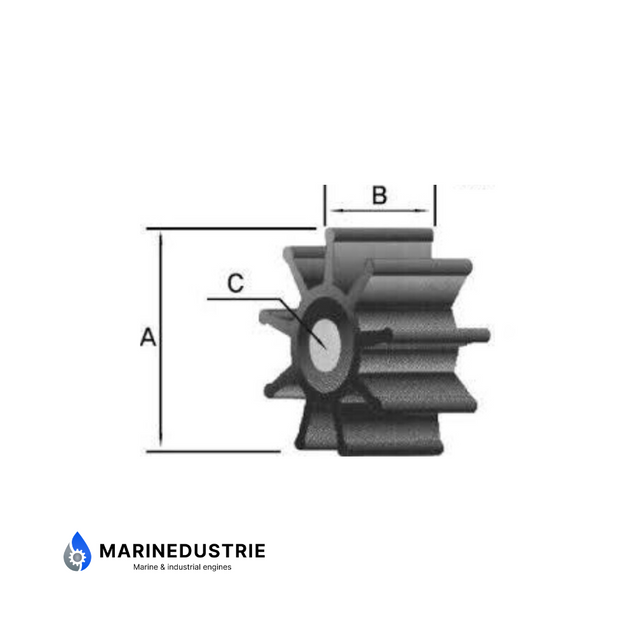 Impellerkit Volvo Penta AQD21A MD21A MD22 MD22A MD22L TMD22A - 875811.