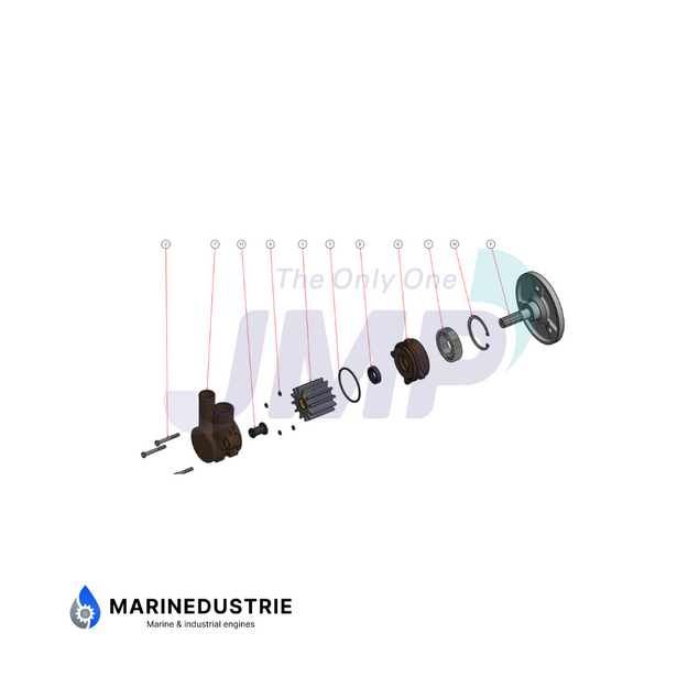 Impellerpomp - Volvo Penta 8.1Gi, 8.1IPS - 21212800