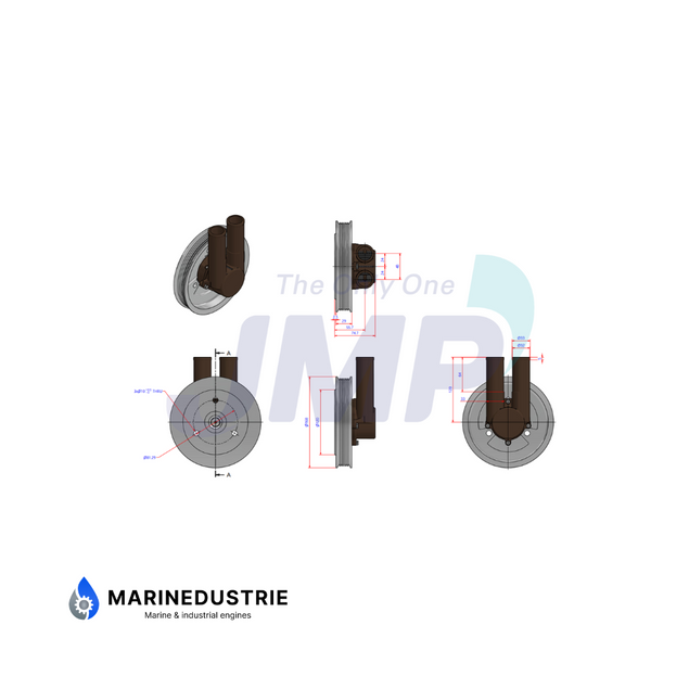 Impellerpomp Volvo Penta 3.0GS, 4.3/5.0GL, 4.3/5.0Gi, 4.3/5.0GXi, 5.7GS, 5.7Gi - 21214599.