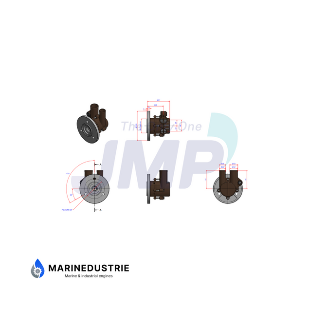 Impellerpomp Volvo Penta 8.1Gi, 8.1IPS - 21212800.