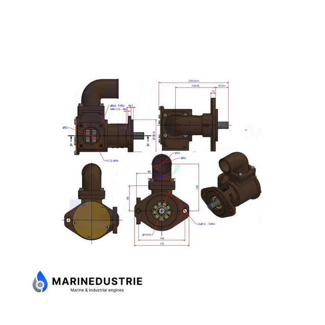 John Deere 6125A, 6125H - impellerpomp.