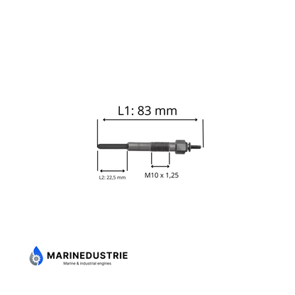 Glow plug Perkins 102, 103, 104, 402, 404 J744, N843, N844