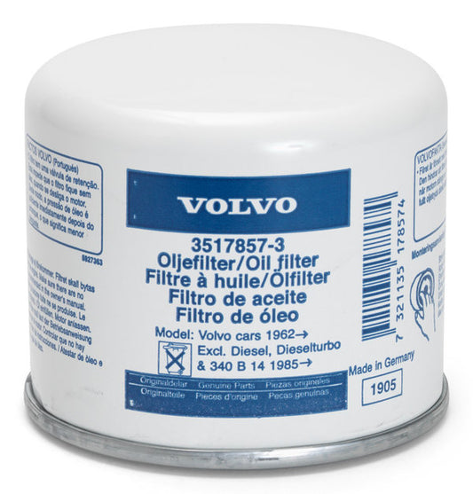 Volvo Penta Oliefilter - 3517857 TMD30 TAMD31 MD22 TAMD22