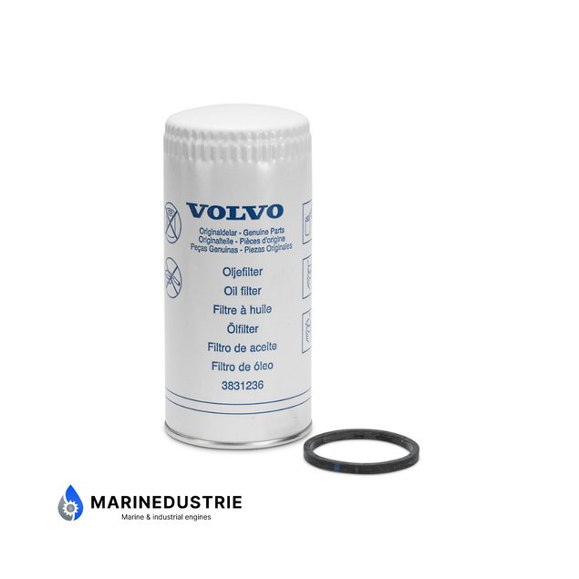 Oliefilter D5 D7 Volvo Penta - 3831236