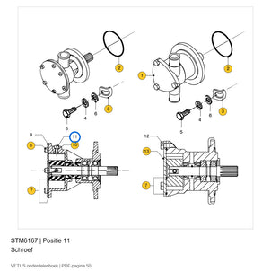 Schroef - Vetus - STM6167
