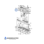 Volvo Penta D1-20 Kleppendekselpakking tekening - 3812131
