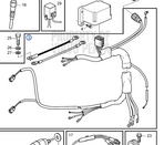 Wiring harness Volvo Penta D1 D2 - 3843674
