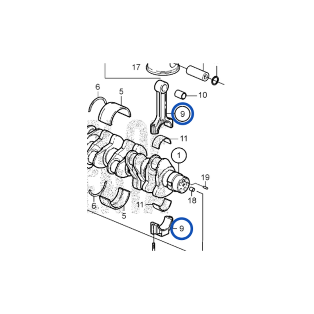 Volvo Penta TAD650VE TAD660VE Drijfstang - 22414651 20851091