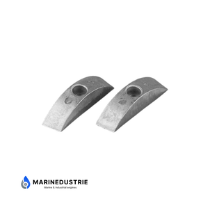 Volvo Penta small plate anodes for folding propeller 110-120-SBSC (pair) - Zinc - 852018