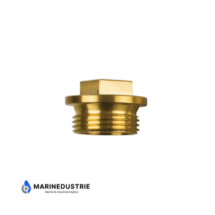 Volvo Penta brass plug 1" - Gas thread pencil anode brass - 823661
