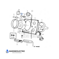 Volvo Penta drukschakelaar stofhoes met moer - 828586