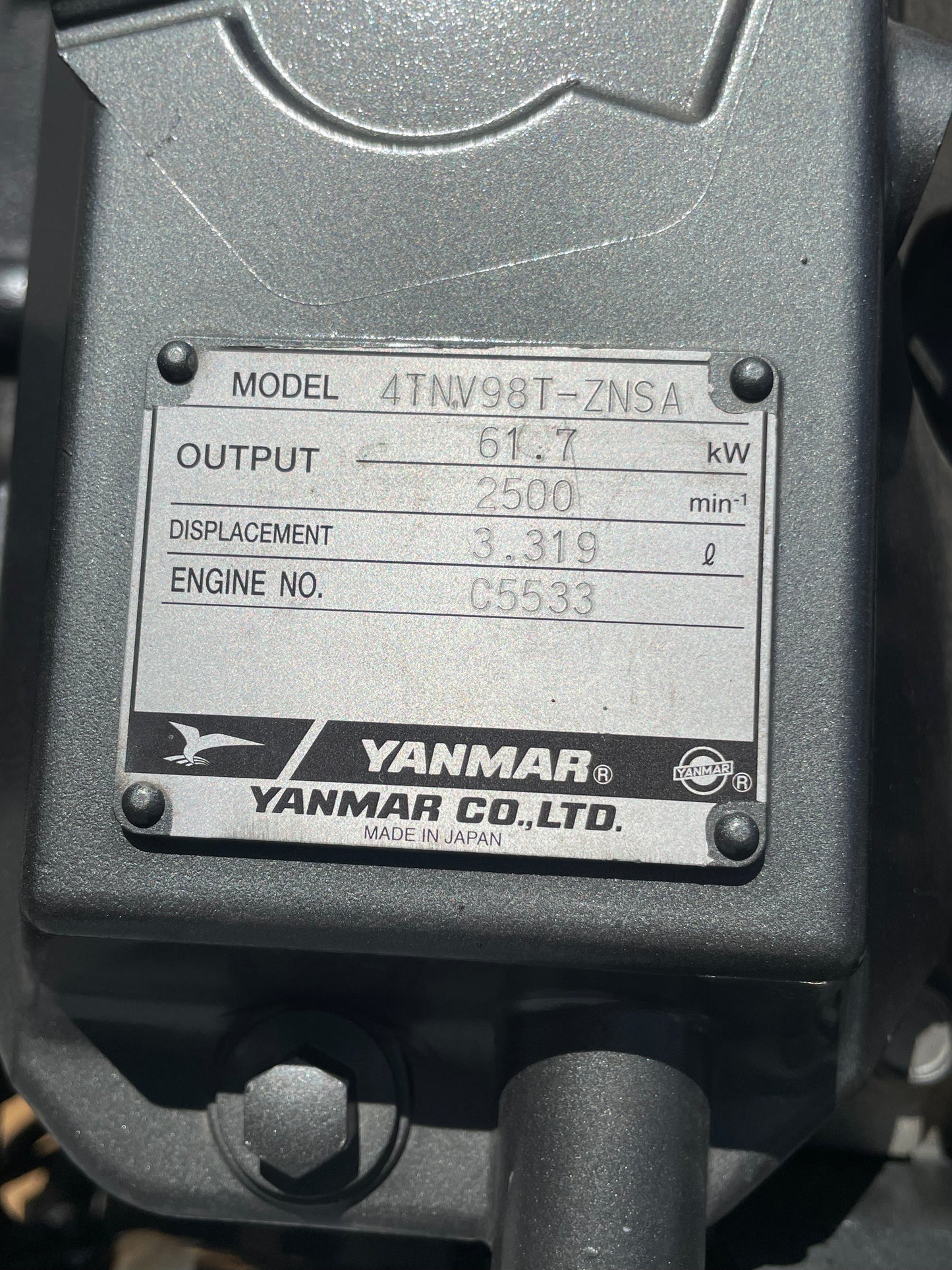 Yanmar 4TNV98T-ZNSA